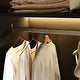 FUFU & GAGA Glass Door Wardrobe 59.1" Illuminated Interiors Bedroom Wardrobe Furniture