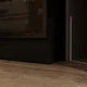 FUFU & GAGA Glass Door Wardrobe 59.1" Illuminated Interiors Bedroom Wardrobe Furniture