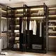 FUFU & GAGA Glass Door Wardrobe 59.1" Illuminated Interiors Bedroom Wardrobe Furniture