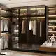 FUFU & GAGA Glass Door Wardrobe 59.1" Illuminated Interiors Bedroom Wardrobe Furniture