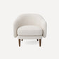 Burrow Pica Accent Armchair Stain-Resistant Fabric Living Room Furniture - Jade Velvet, Midnight Velvet, and Ivory Bouclé