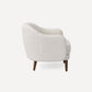 Burrow Pica Accent Armchair Stain-Resistant Fabric Living Room Furniture - Jade Velvet, Midnight Velvet, and Ivory Bouclé