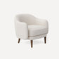 Burrow Pica Accent Armchair Stain-Resistant Fabric Living Room Furniture - Jade Velvet, Midnight Velvet, and Ivory Bouclé