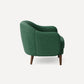 Burrow Pica Accent Armchair Stain-Resistant Fabric Living Room Furniture - Jade Velvet, Midnight Velvet, and Ivory Bouclé