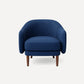 Burrow Pica Accent Armchair Stain-Resistant Fabric Living Room Furniture - Jade Velvet, Midnight Velvet, and Ivory Bouclé