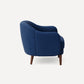 Burrow Pica Accent Armchair Stain-Resistant Fabric Living Room Furniture - Jade Velvet, Midnight Velvet, and Ivory Bouclé