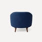 Burrow Pica Accent Armchair Stain-Resistant Fabric Living Room Furniture - Jade Velvet, Midnight Velvet, and Ivory Bouclé