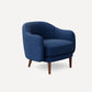 Burrow Pica Accent Armchair Stain-Resistant Fabric Living Room Furniture - Jade Velvet, Midnight Velvet, and Ivory Bouclé