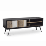 Apt2b Bandit TV Media Unit Acacia Wood Stone Finish Living Room Furniture - Smart Online Furniture