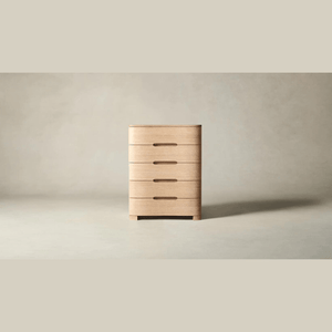 Maiden Home The Rivington Chest of 5 Drawers White or Black Cerused Oak Finish Bedroom Furniture - Smart Online Furniture