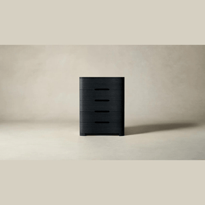 Maiden Home The Rivington Chest of 5 Drawers White or Black Cerused Oak Finish Bedroom Furniture - Smart Online Furniture