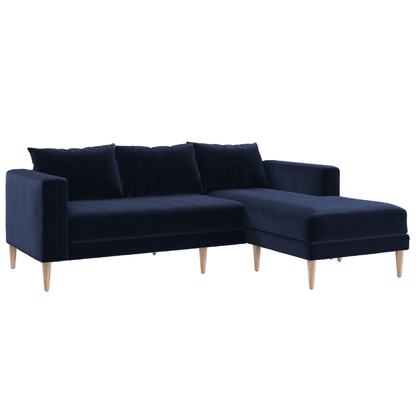 Sabai The Essential Sectional Modern Sofa Recycled Velvet Fabric Living Room Furniture - Smart Online Furniture