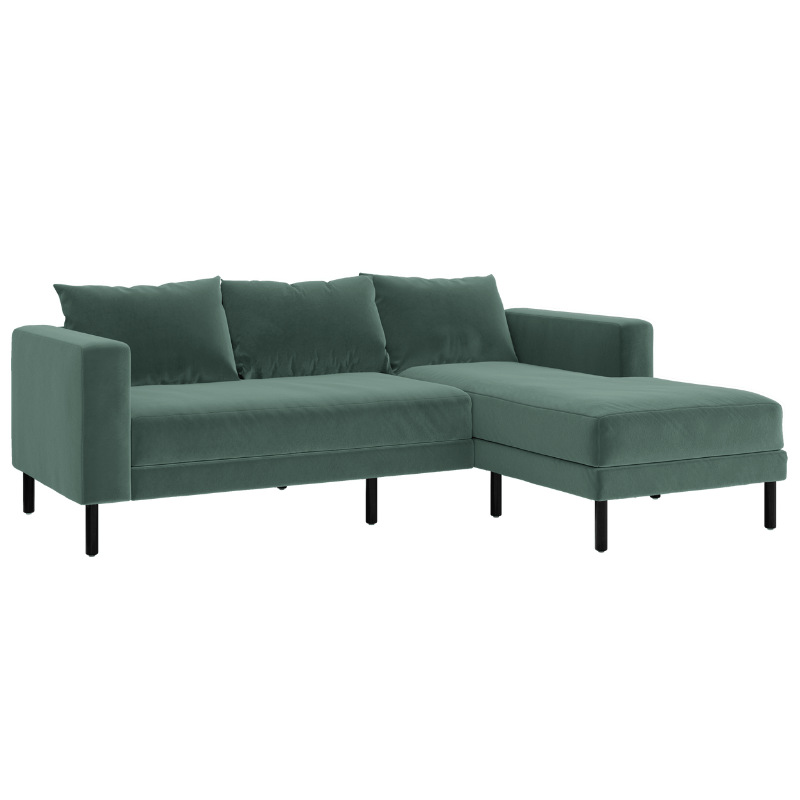 Sabai The Essential Sectional Modern Sofa Recycled Velvet Fabric Living Room Furniture - Smart Online Furniture